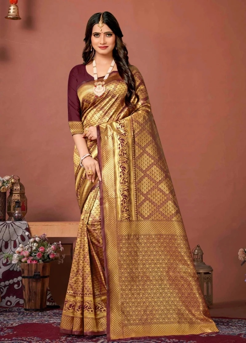 Ronisha Aasira Designer Banarasi Silk Saree