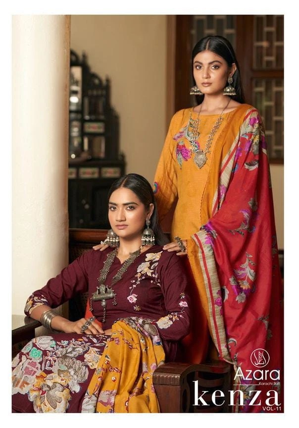 Radhika Azara Kenza Vol 11 Cotton Designer Dress Material