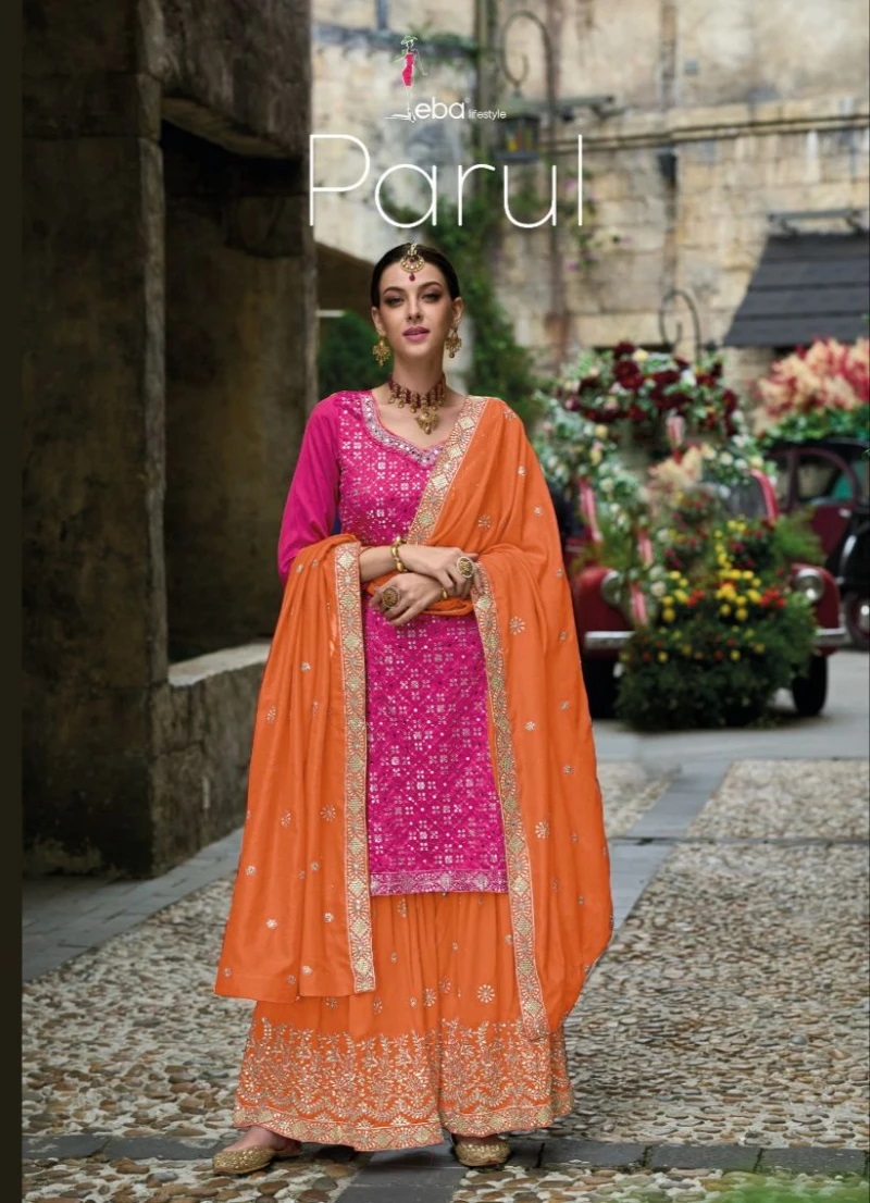 Eba Parul Premium Silk Embroidery Ready Made Collection