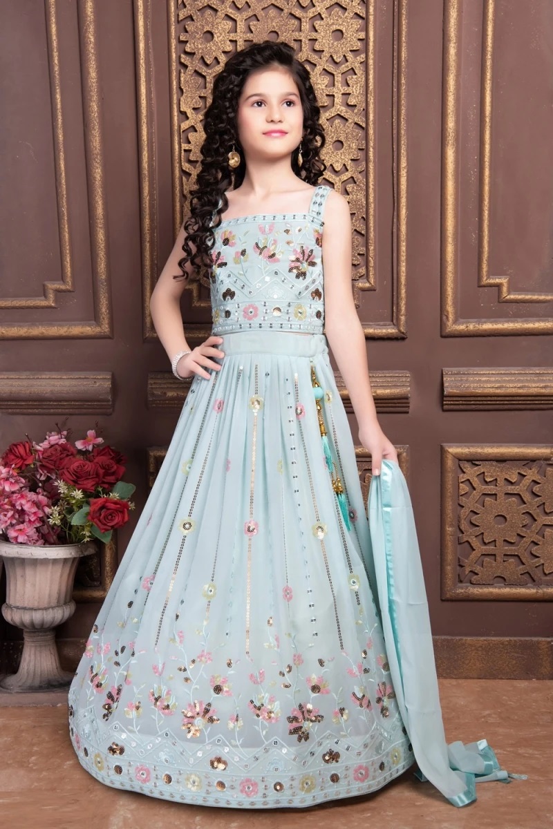 Aaradhna Vol 41 Kids Georgette Party Wear Lehenga Collection