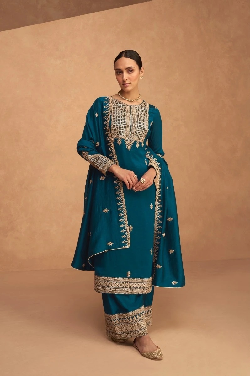 Odhani Series 9489 To 9494 Premium Silk Salwar Suit Collection