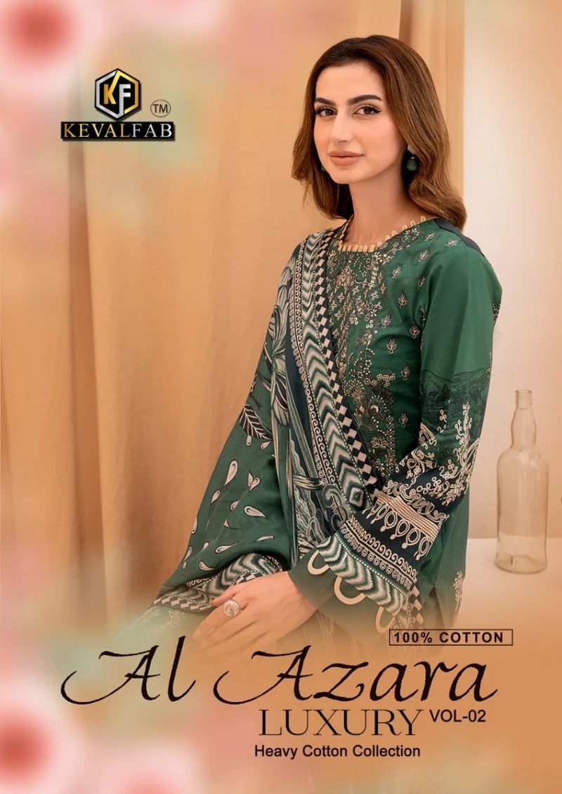 Keval Al Azara Luxury Vol 2 Cotton Dress Material Collection