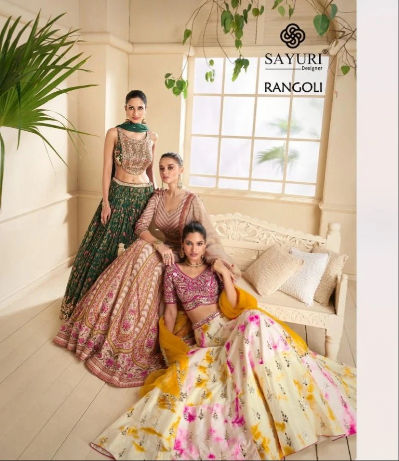 Sayuri Rangoli Real Georgette Designer Lehenga Choli Collection