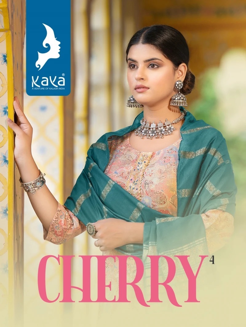 Kaya Cherry Vol 4 Printed Kurti Pant With Dupatta Collection
