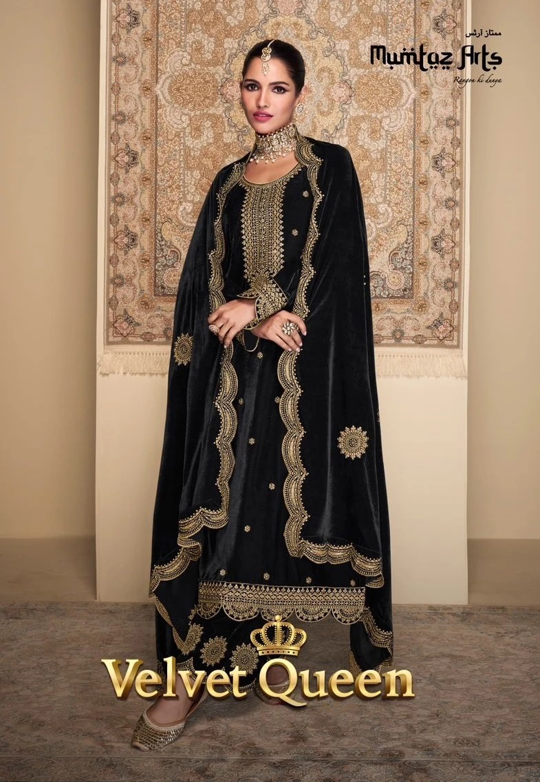 Mumtaz Velvet Queen Embroidery Salwar Suit Collection