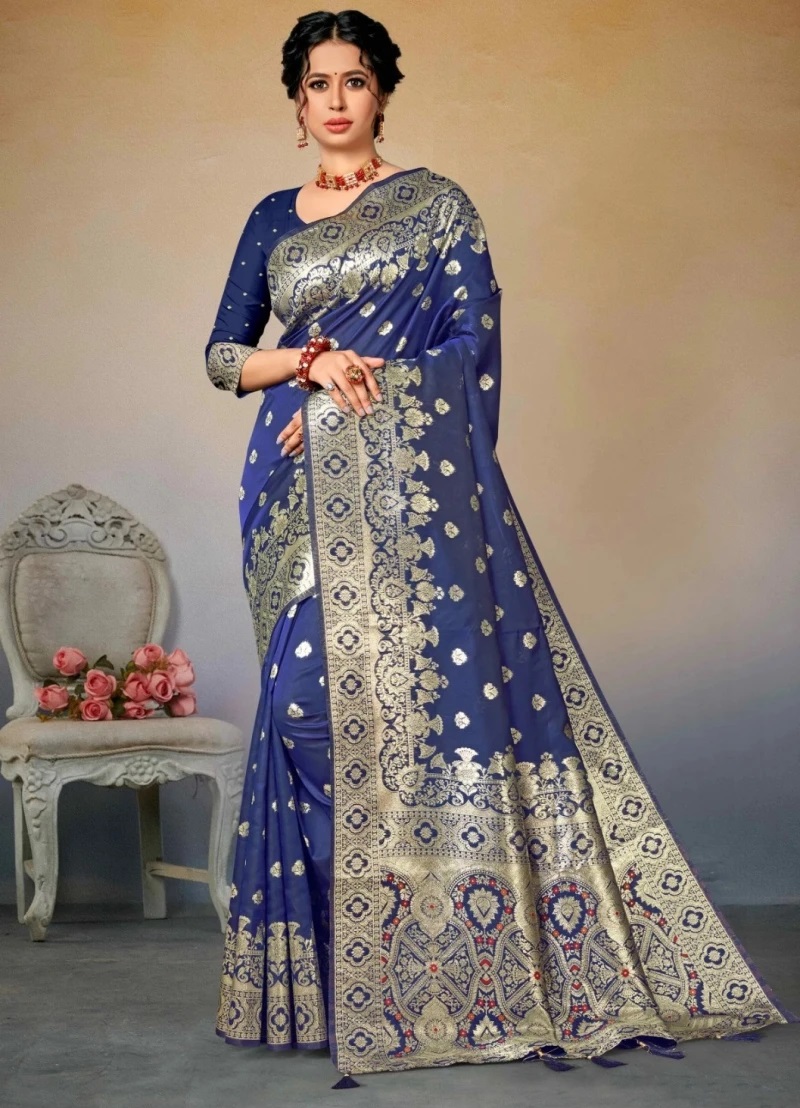 Ronisha Nageena Latest Banarasi Silk Saree Collection