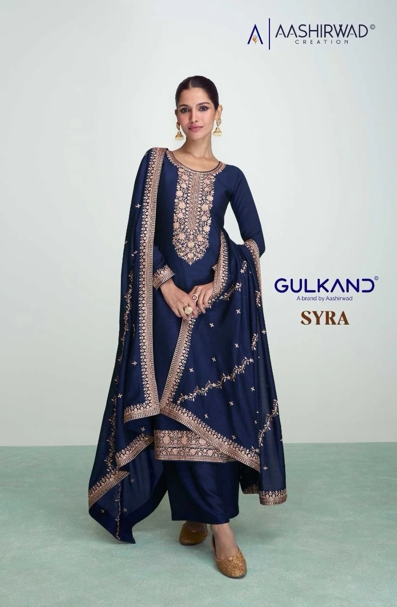 Aashirwad Gulkand Syra Silk Designer Salwar Suits Collection
