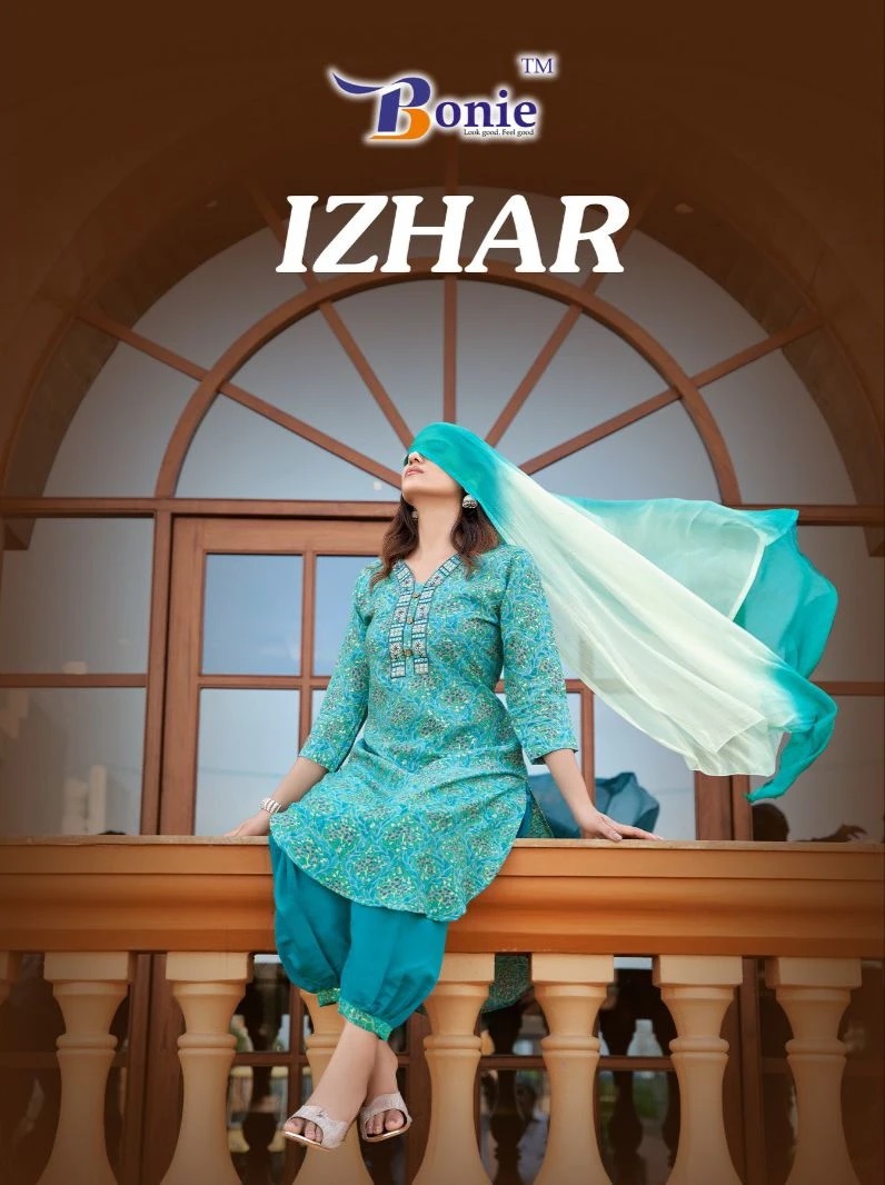 Izhar Vol 3 Bonie Afghani Fancy Kurti Pant With Dupatta Collection