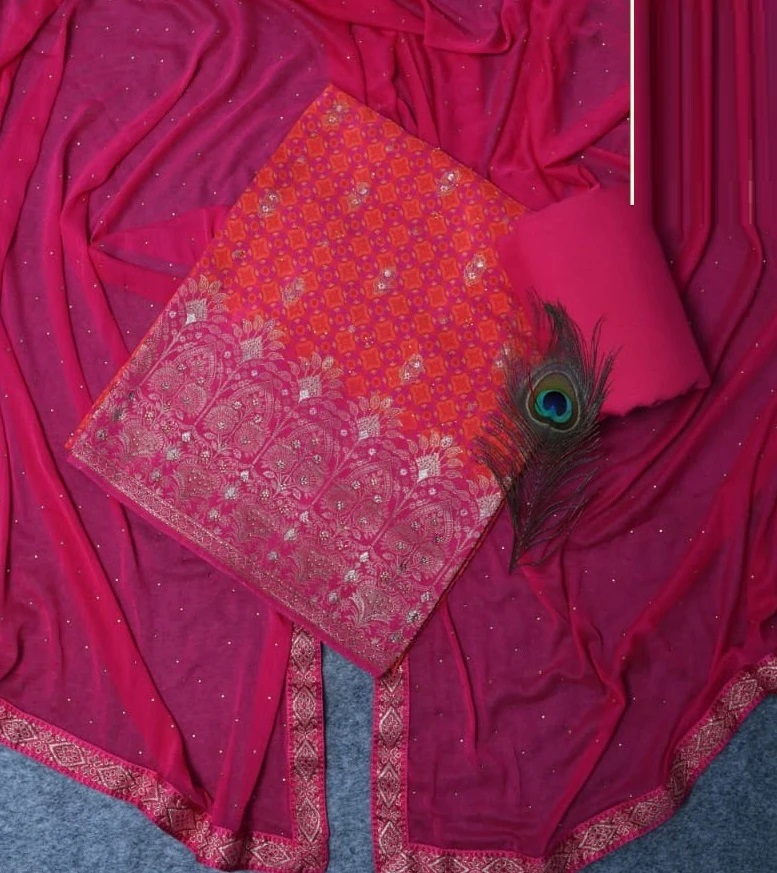 Ganga Rang Premium Silk Dress Material Collection