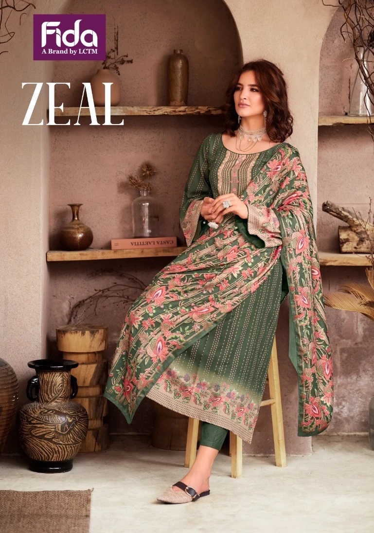 Fida Zeal Fihital Kashmiri Wool Designer Dress Material Collection