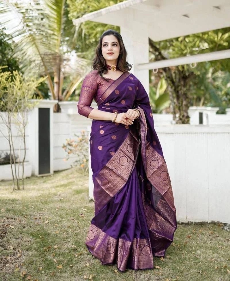 Soft Silk 128 Banarasi Lichi Silk Saree Wholesale Collection
