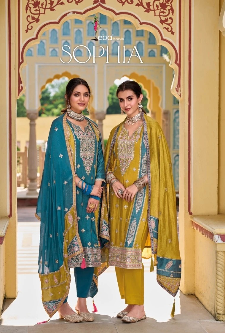 Eba Sophia Embroidery Silk Salwar Kameez Collection