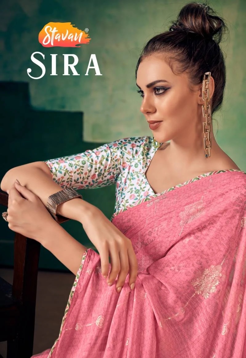 Stavan Sira Fancy Party Wear Saree Collection
