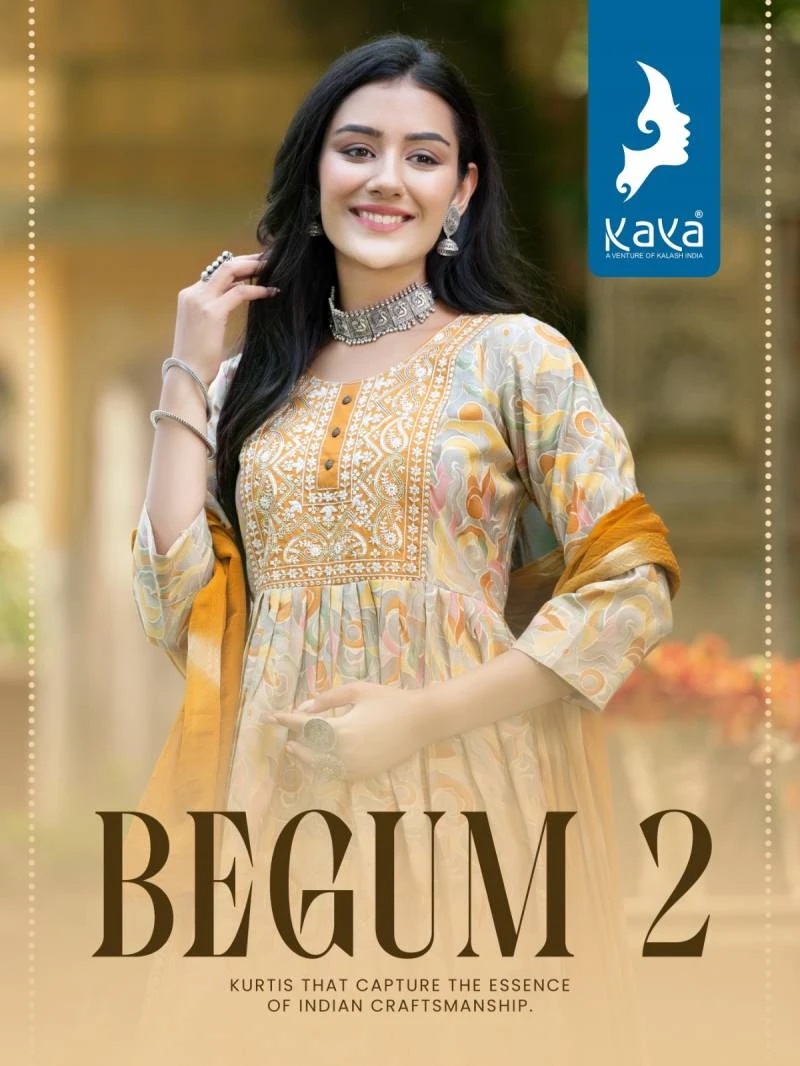 Kaya Begum 2 Designer Nyra Cut Kurti Pant With Dupatta Collection