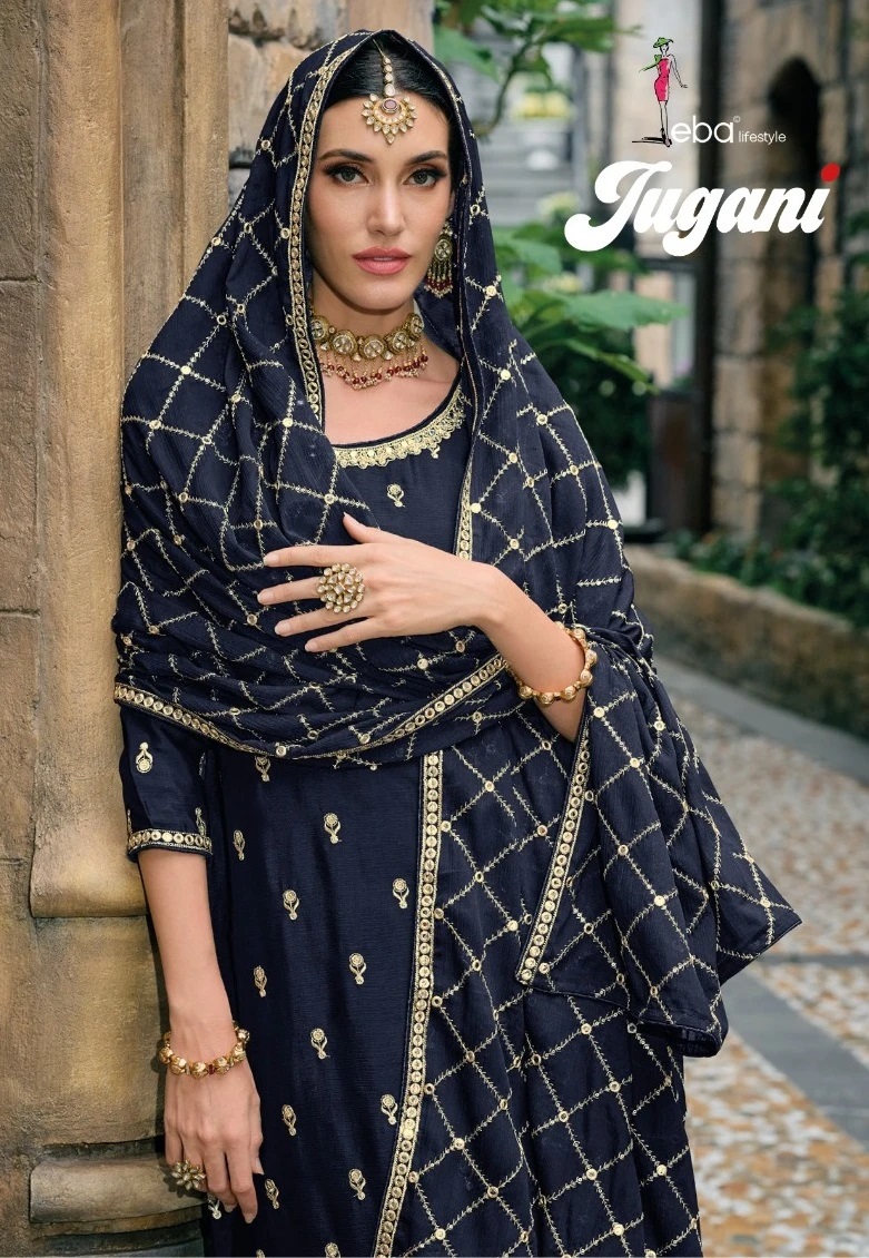 Eba Jugani Chinon 01 Embroidery Designer Salwar Suit Collection