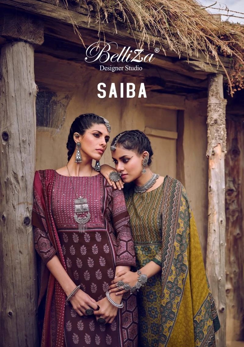 Belliza Saiba Winter Alpine Wool 01 Pashmina Dress Material Collection