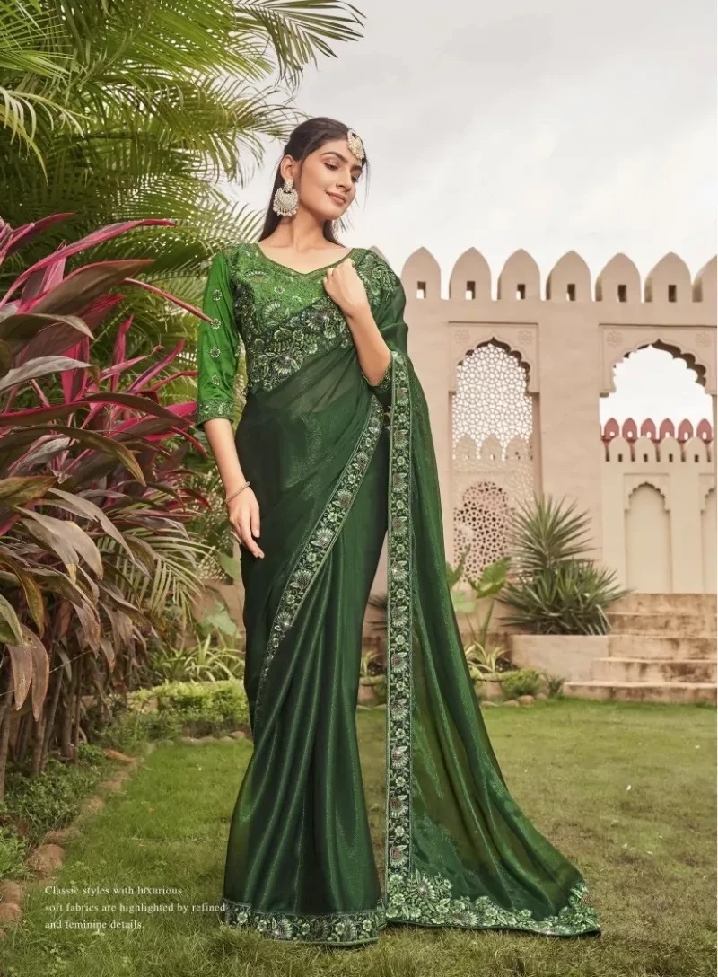Kalista Roop Wedding Wear Embroidery Designer Silk Saree Collection