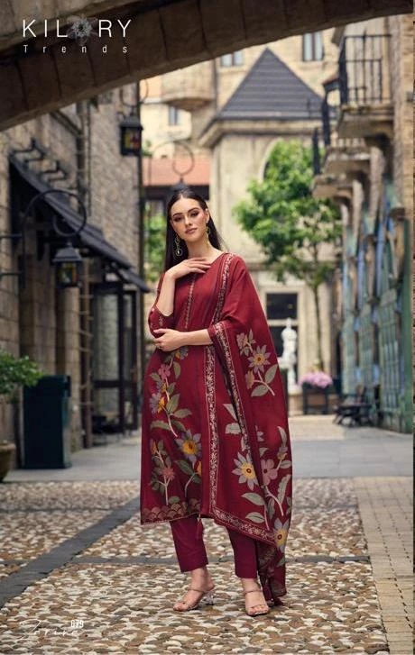 Kilory Zarina Muslin 671 Printed Designer Salwar Suit Collection