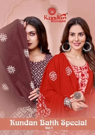 Kundan Batik Vol 1 Wholesale Cotton Dress Material