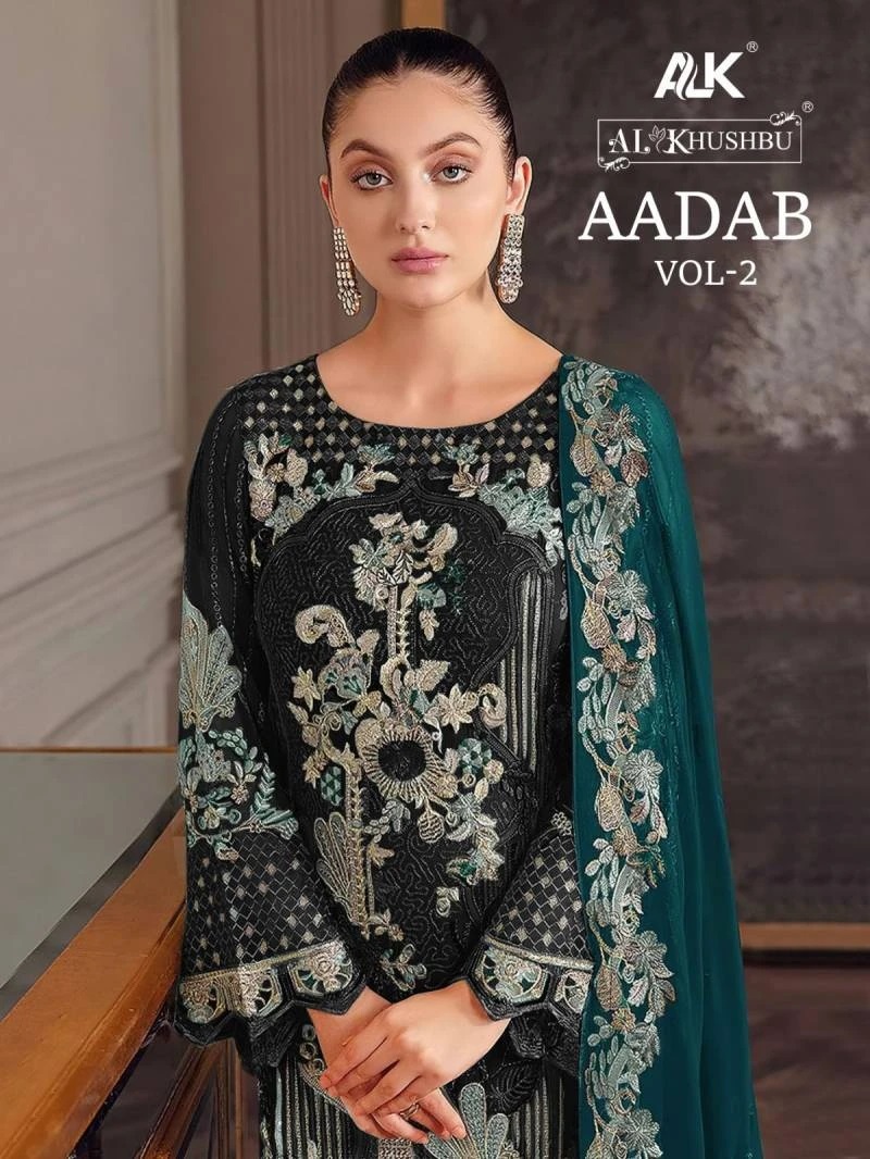 Alk Khushbu Aadab Vol 2 Designer Pakistani Salwar Suit