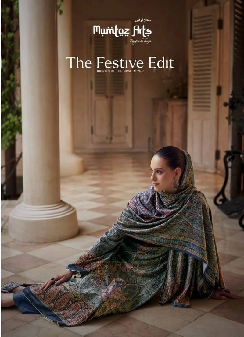 Mumtaz Edit The Festive Wear Velvet Designer Salwar Suit Collection
