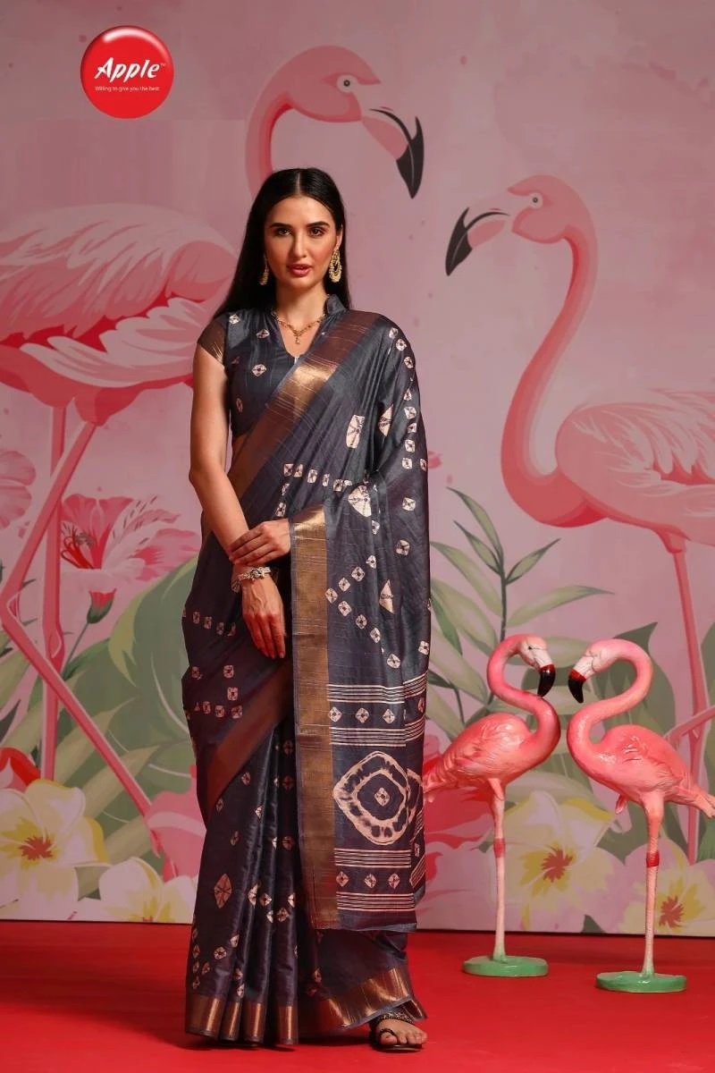 Apple Holland 01 Silk Fancy Printed Saree Collection
