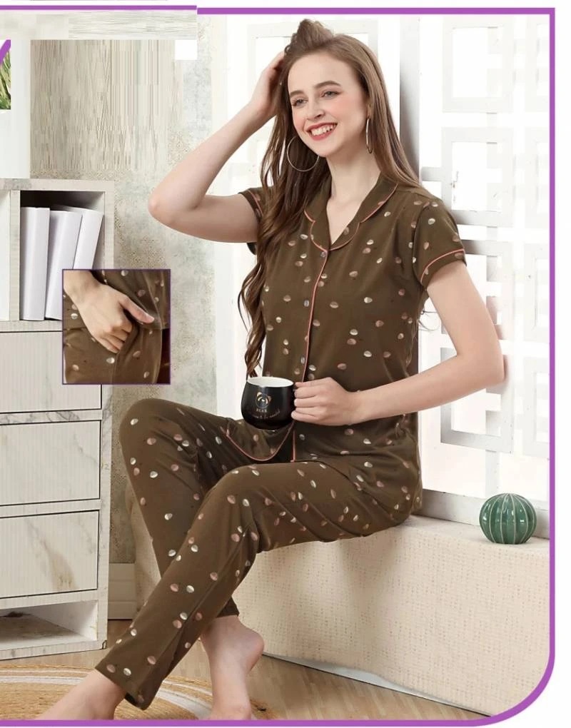 Summer Special Collor Ns Vol B505 Stylish Cotton Night Suit