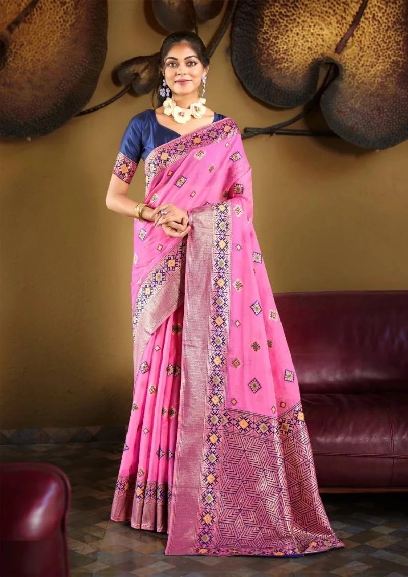 Saroj Bandhan Vol 1 Linen Design Saree Collection