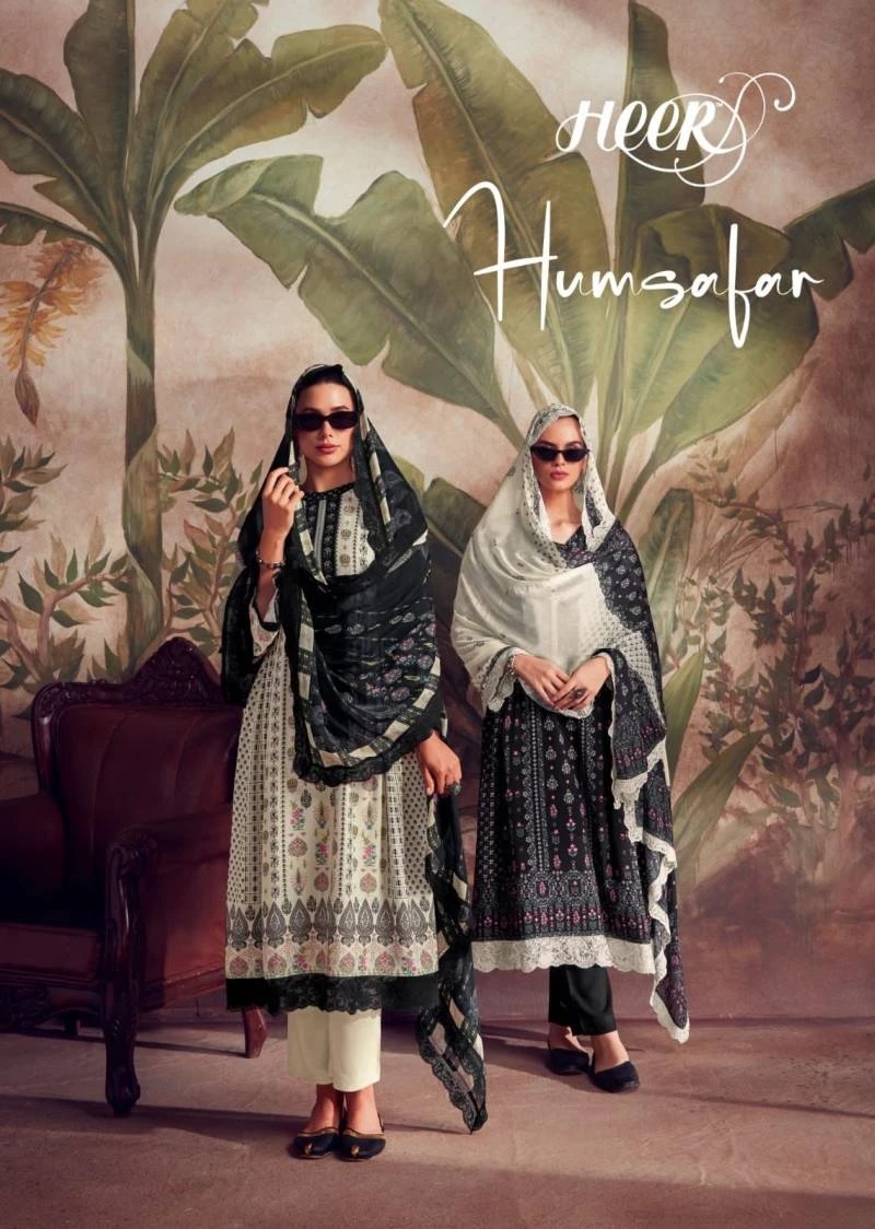 Kimora Heer Humsafar Maslin Designer Salwar Suit Collection