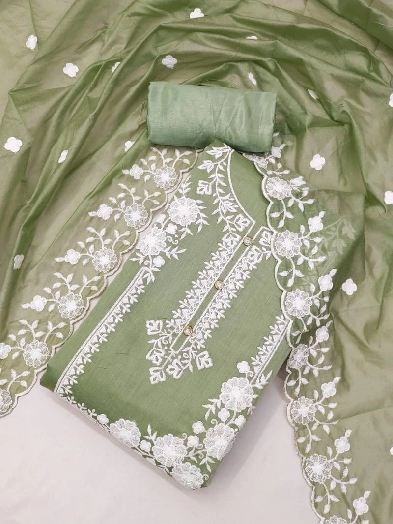 Memsaab Suits 1 Designer Embroidery Dress Material
