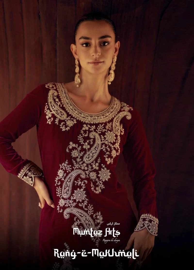 Mumtaz Rang E Makhmali Soft Velvet Designer Salwar Suit For Women