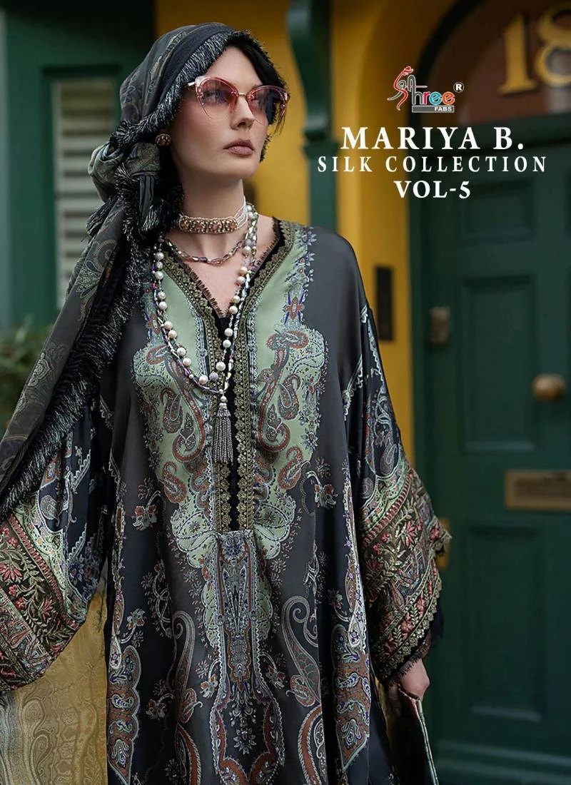 Shree Mariya B Silk Collection Vol 5 Designer Pakistani Salwar Suit