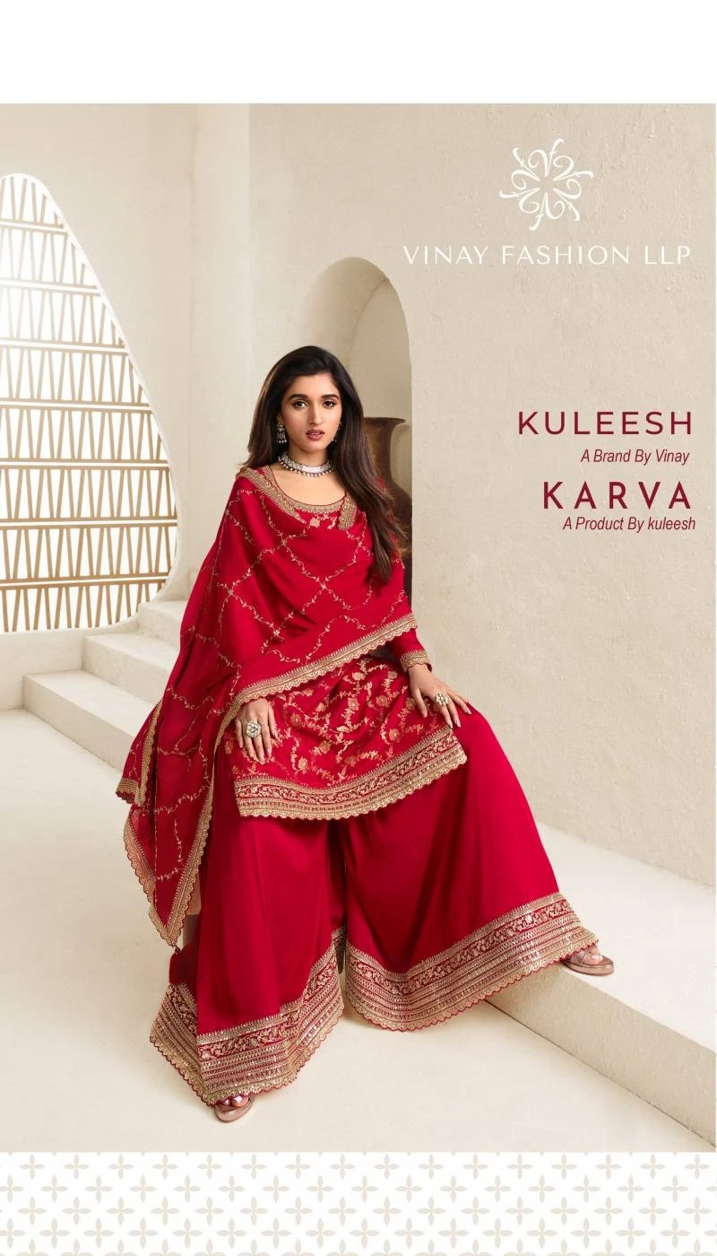 Vinay Kuleesha Karwa Embroidery Salwar Suits Collection