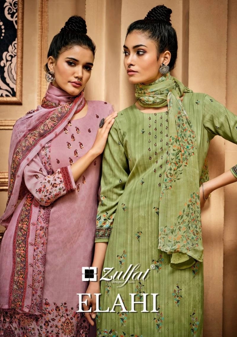 Zulfat Elahi Exclusive Designer Pashmina Suits Wholesale Price