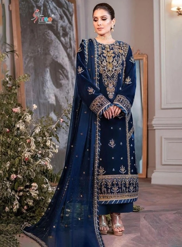 Embroidered Velvet Edition 23 Vol 2 By Shree Mariya B Pakistani Suit Collection