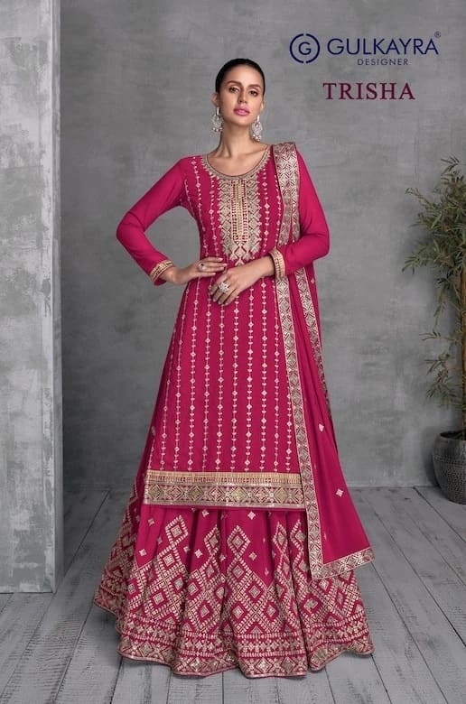 Gulkayra Trisha Georgette Embroidery Designer Punjabi Suits