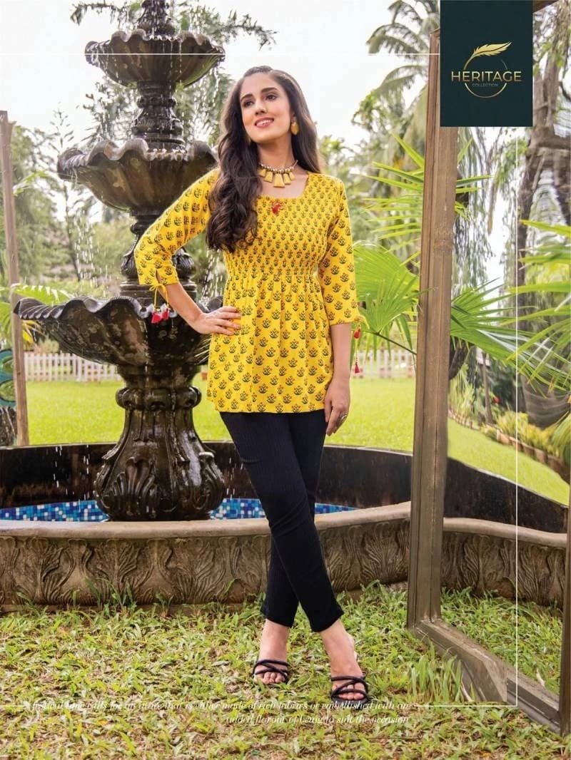 Heritage Candy Vol 2 Rayon Stylish Short Top Collection