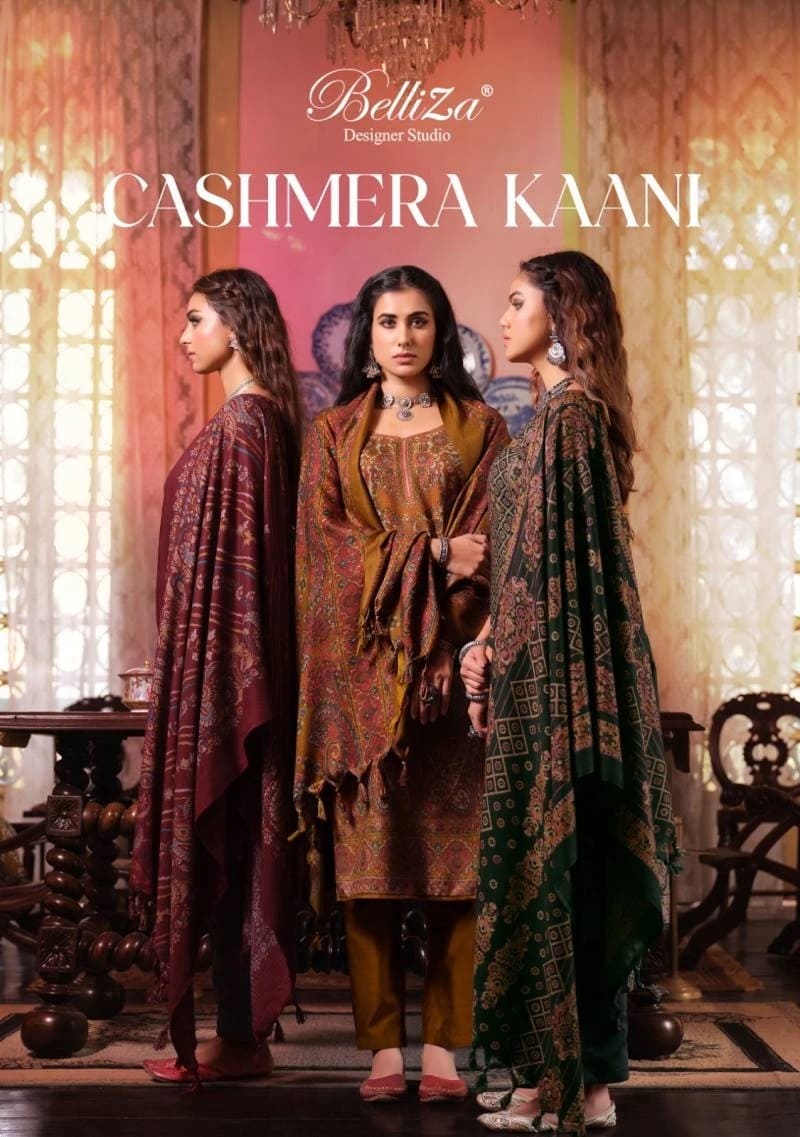 Belliza Cashmera Kaani Designer Pashmina Dress Material