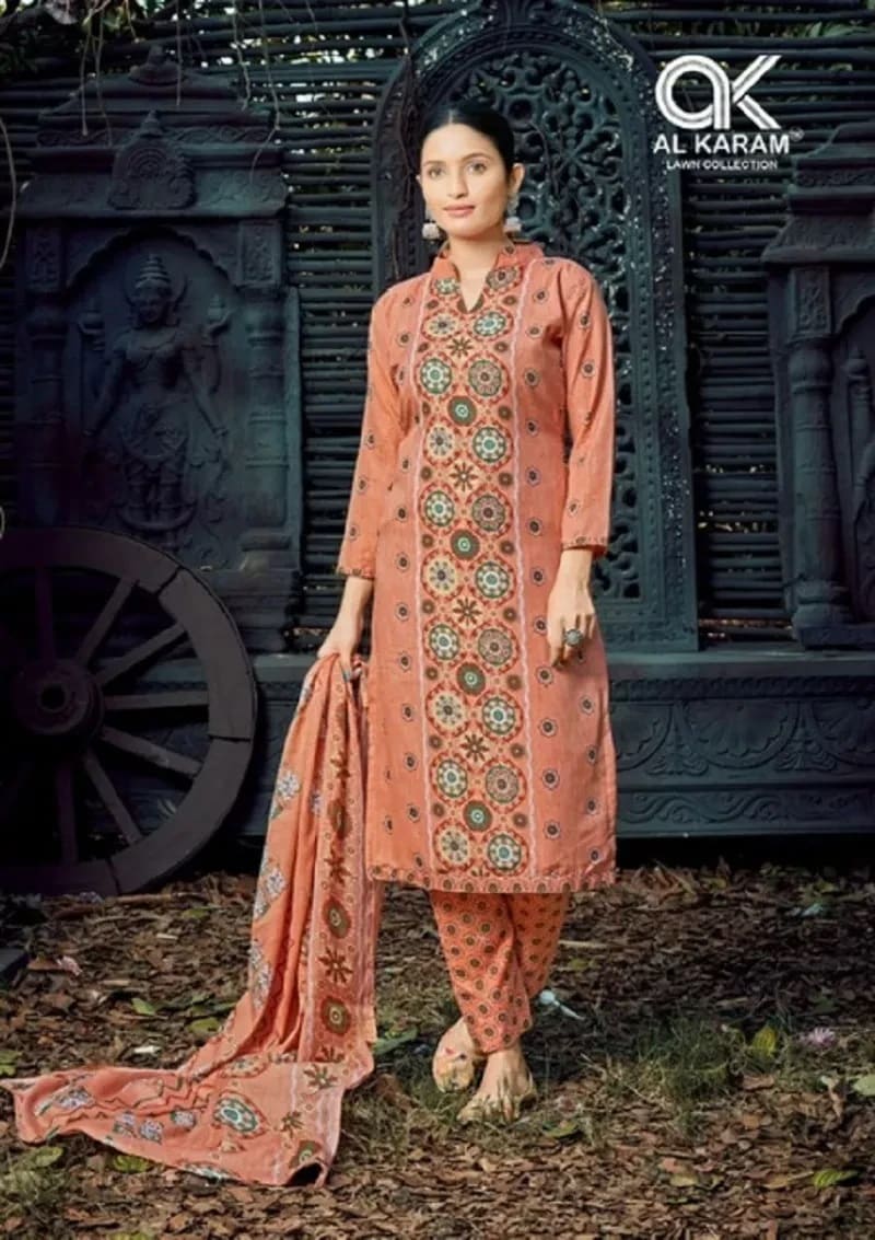 Al Karam Charizma Vol 2 Printed Cotton Dress Material Collection