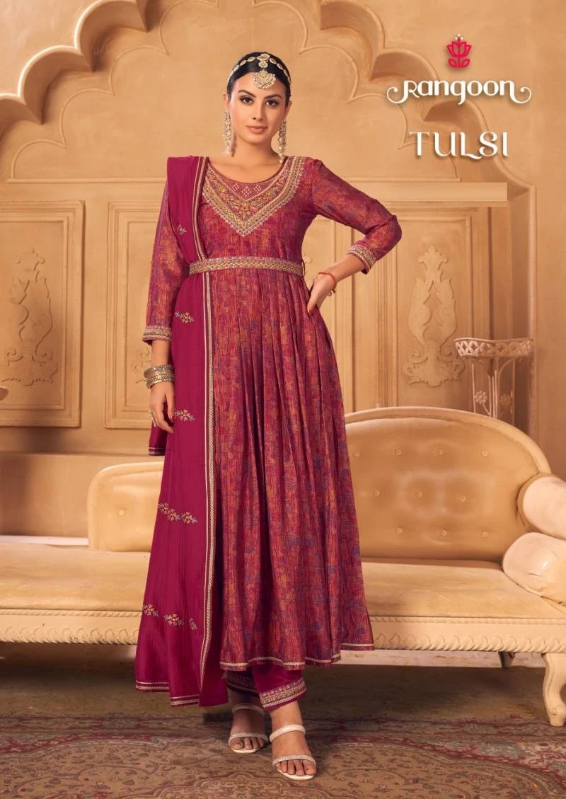Rangoon Tulsi 4801 Exclusive Designer Kurti Pant With Dupatta Collection