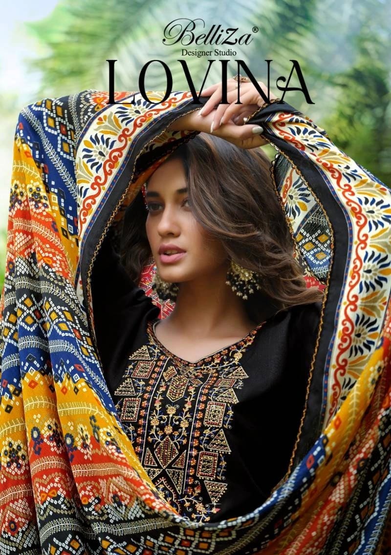 Belliza Lovina Exclusive Embroidery Dress Material Collection