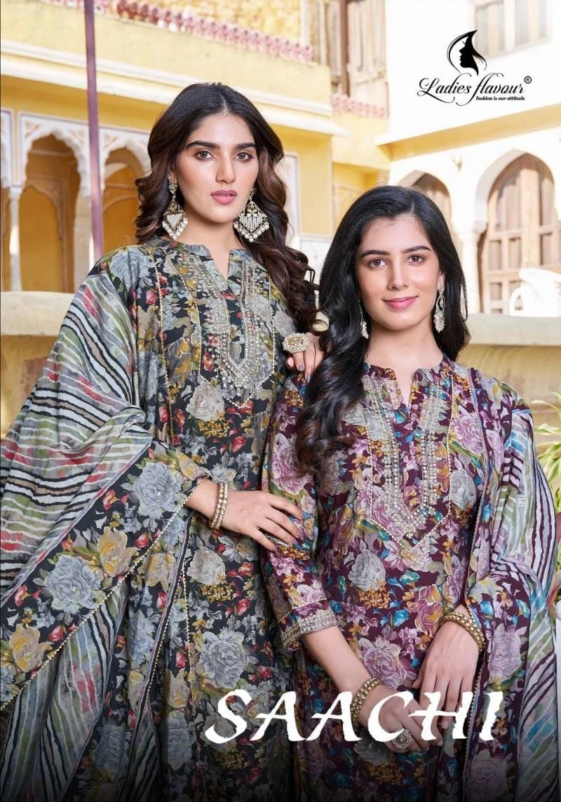 Ladies Flavour Saachi Modal Designer Kurti Pant With Dupatta Collection