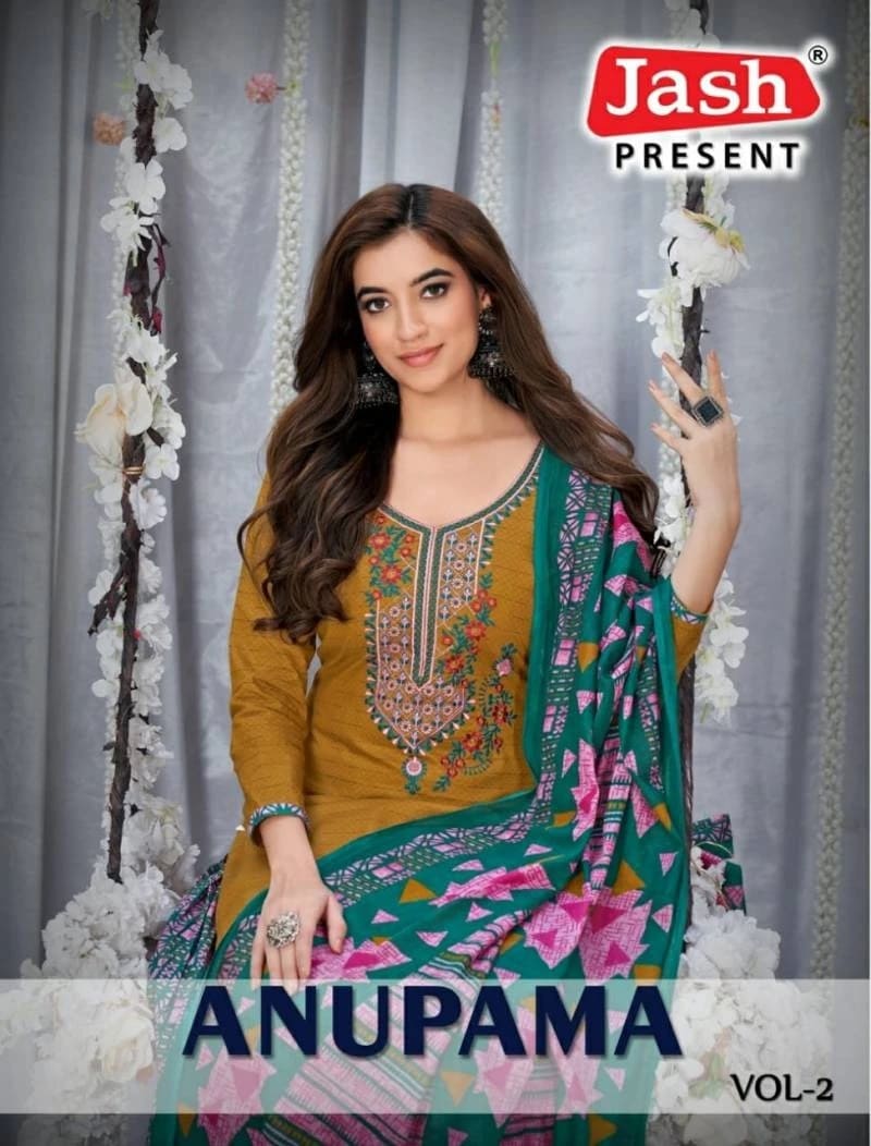 Unveiling Jash Anupama Vol 2 Elevate Your Style with Cotton Patiyala Dress Material Collection