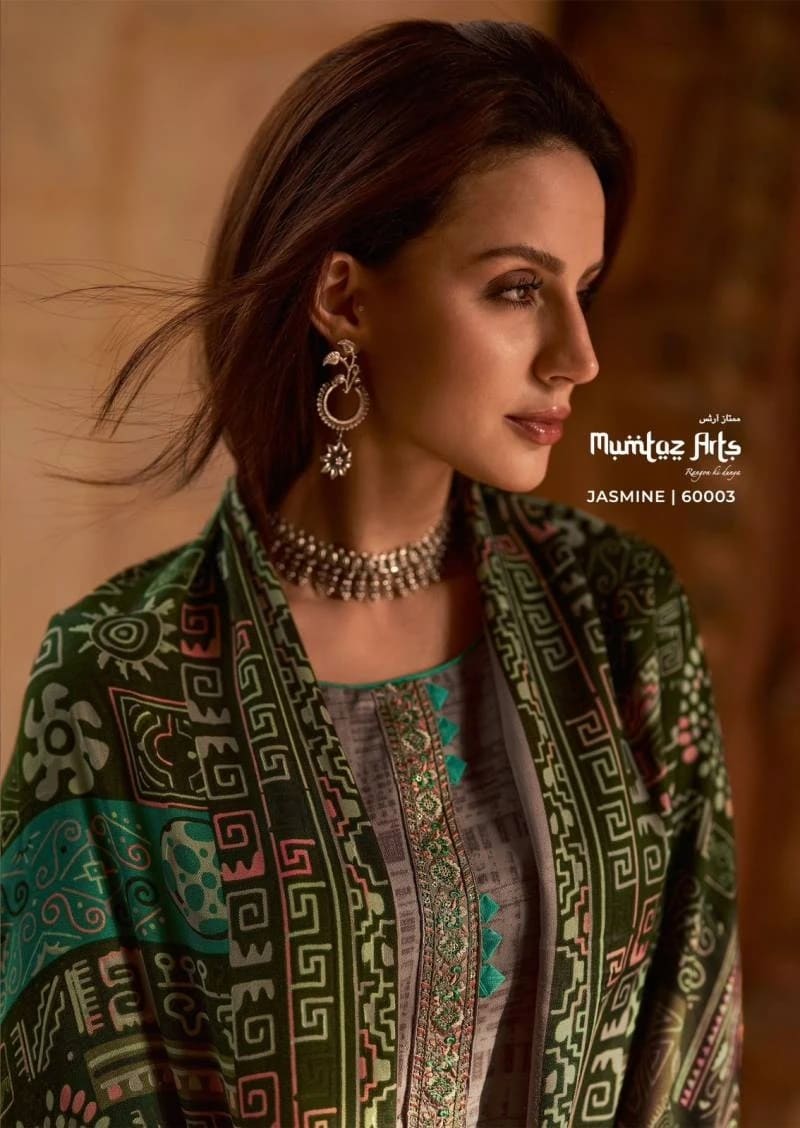 Wholesale Designer Mumtaz Jasmine Vol 2 Browse the Pashmina Embroidery Dress Material