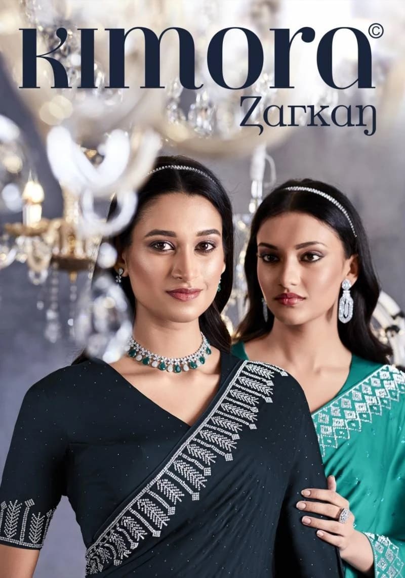 Kimora Zarkan Heavy Viscose Designer Bollywood Saree Wholesale