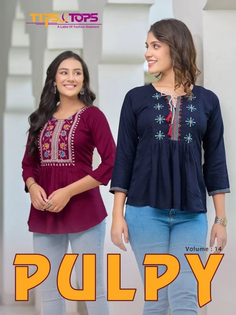 Tips And Tops Pulpy Vol 14 Stylish Trendy Tops Collection