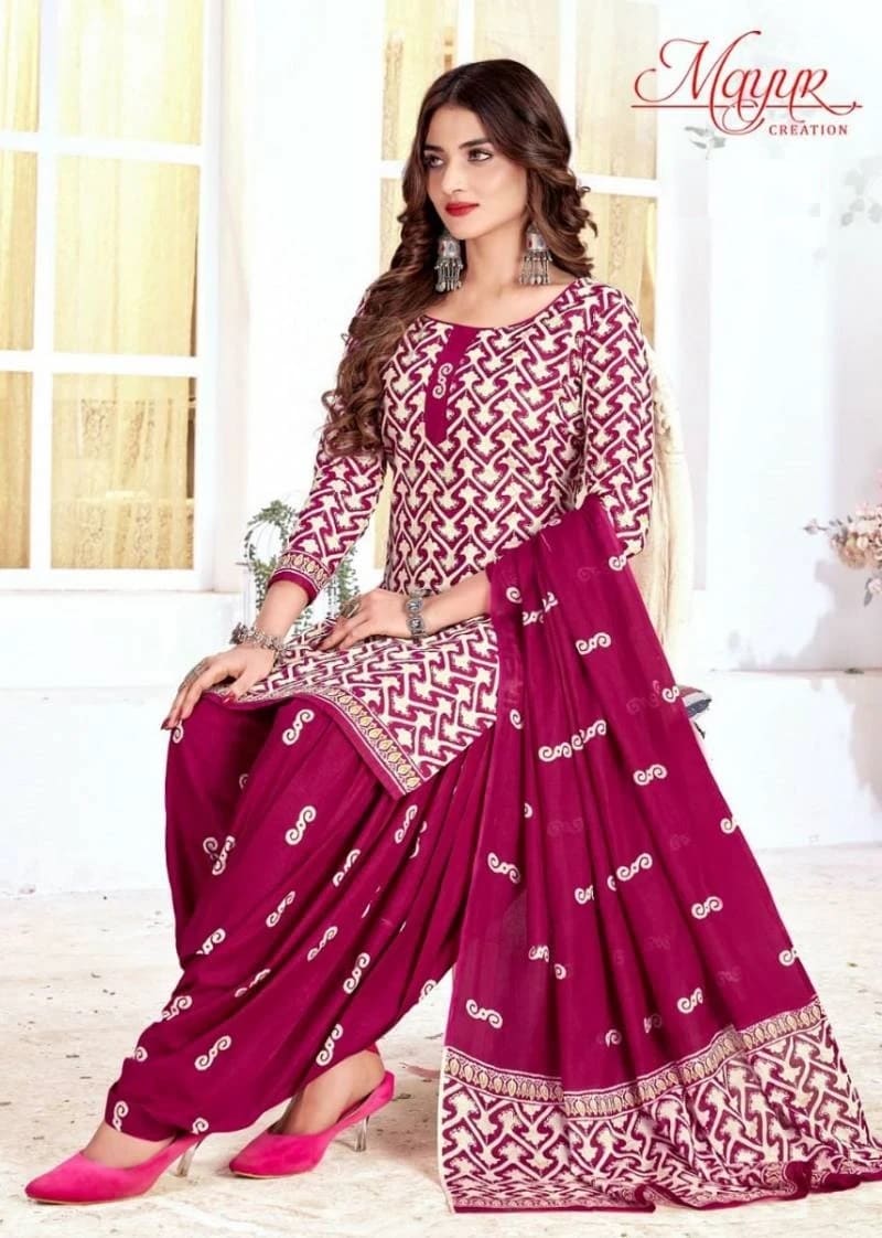 Mayur Trendy Batik Vol 1 Cotton Patiyala Dress Material Wholesale Collection