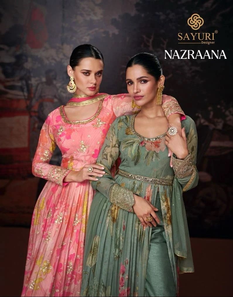 Sayuri Nazraana Designer Indo Western Suits Wholesale Collection