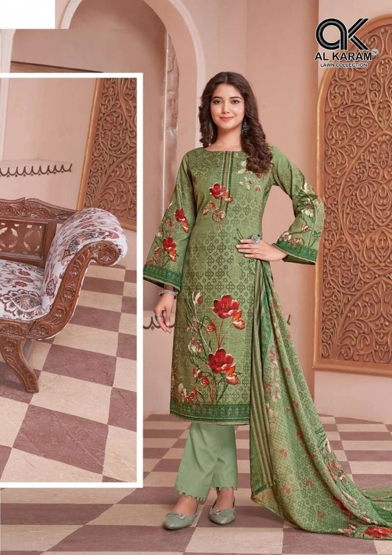 Al Karam Jasmine Vol 3 Cotton Pakistani Dress Material Collection