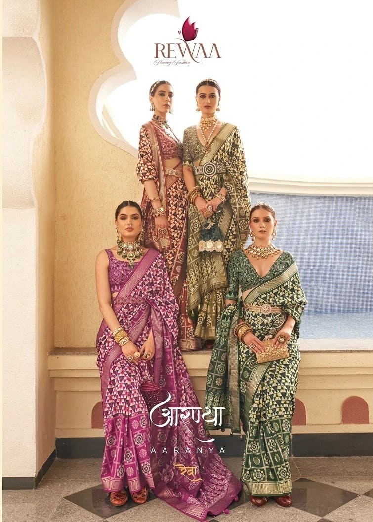 Rewaa Aaranya Silk Blend Latest Saree Collection